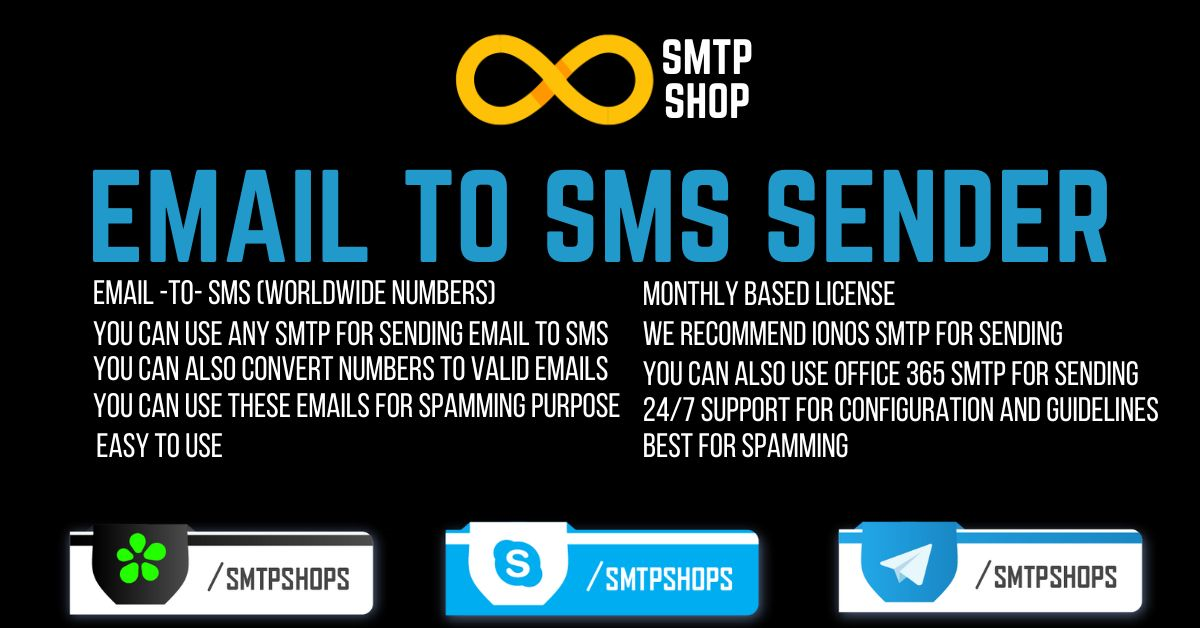 Email To SMS Sender – Monthly License